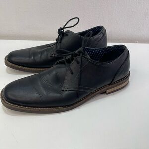 Penguin Munsingwear Blk Dress Oxford Shoes Leather Men's 10  Derby Lace Casual
